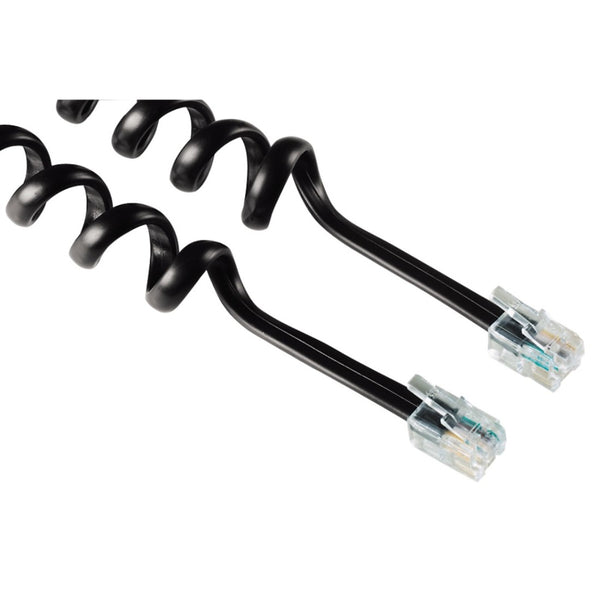 Hama Telefoonkabel Spiraal 1.5m Zwart