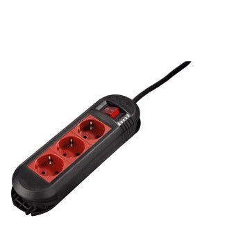 Hama Stekkerdoos 3-voudig Rood 1.5M
