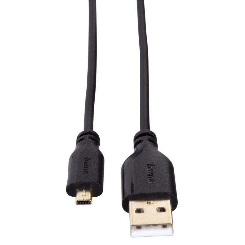 Hama USB-2.0-aansluitkabel A-connector ,- Mini-B-connector (B8 Pin) 0,75 M Zwart