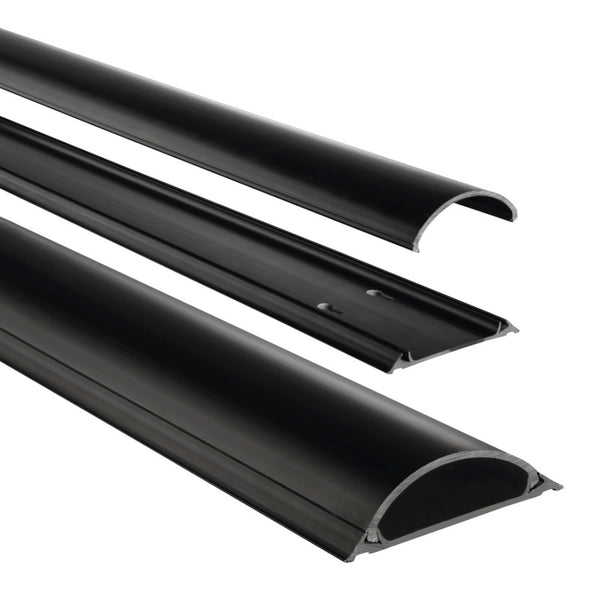 Hama PVC-kabelkanaal Halfrond 100/7/2,1 Cm Zwart