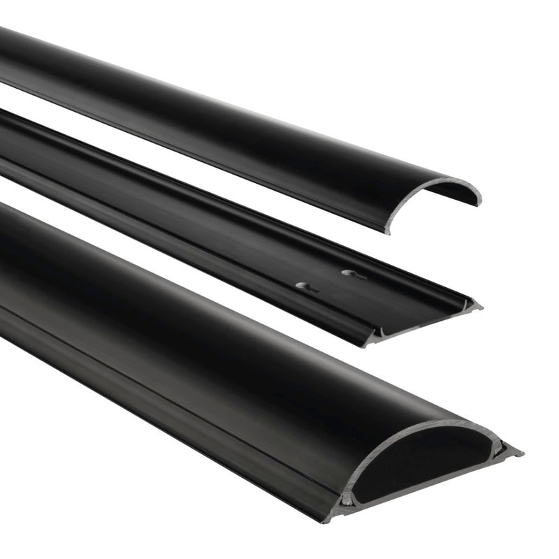 Hama PVC-kabelkanaal Halfrond 100/7/2,1 Cm Zwart