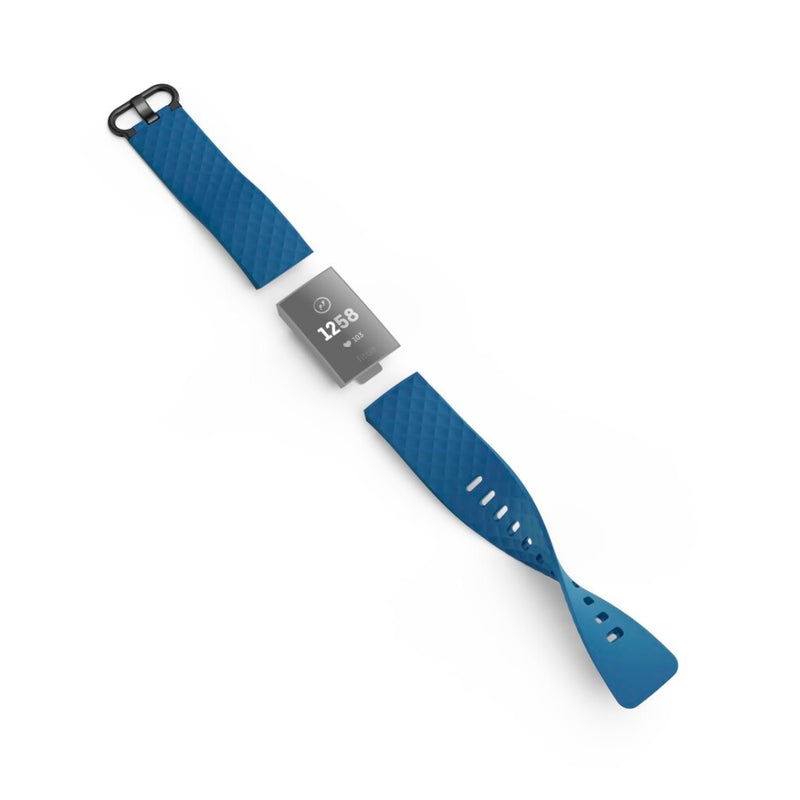 Hama Polsband Voor Fitbit Charge 3/4 Vervangend Horlogebandje Universeel Bl.