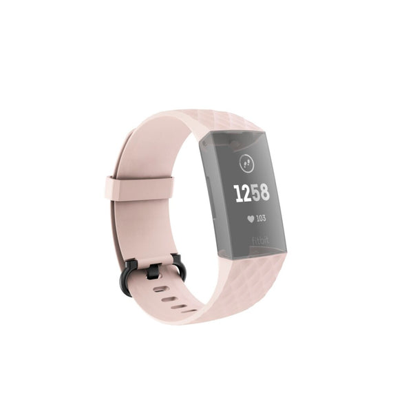 Hama Polsband Voor Fitbit Charge 3/4 Vervangend Horlogebandje Universeel Rosé
