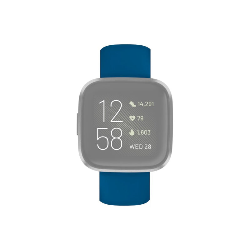 Hama Polsband Voor Fitbit Versa 2/Versa (Lite) Vervangende Sil. Polsband Blauw