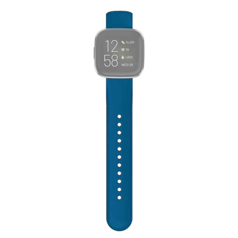 Hama Polsband Voor Fitbit Versa 2/Versa (Lite) Vervangende Sil. Polsband Blauw