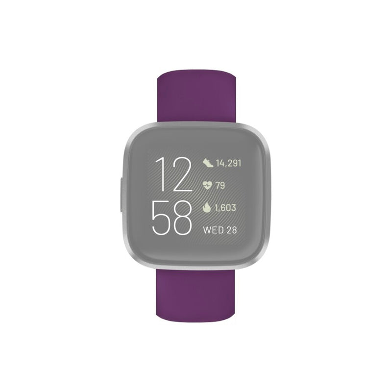 Hama Polsband Voor Fitbit Versa 2/Versa (Lite) Vervangende Sil. Polsband Paars