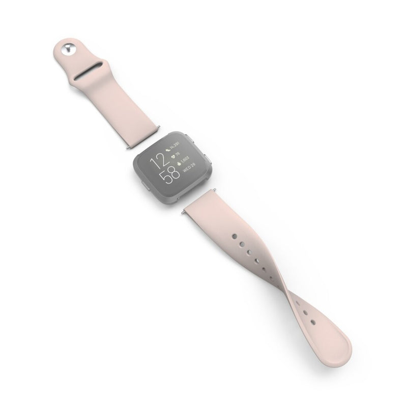 Hama Polsband Voor Fitbit Versa 2/Versa (Lite) Vervangende Sil. Polsband Rosé