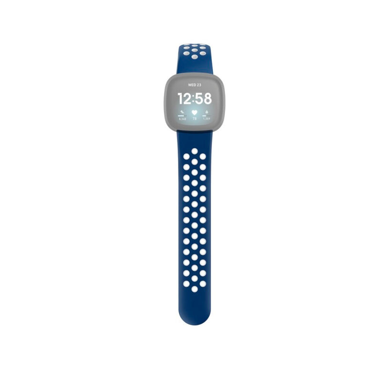 Hama Sportpolsband Voor Fitbit Versa3/Sense Ademend Universeel Donkerb./grijs