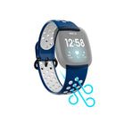 Hama Sportpolsband Voor Fitbit Versa3/Sense Ademend Universeel Donkerb./grijs