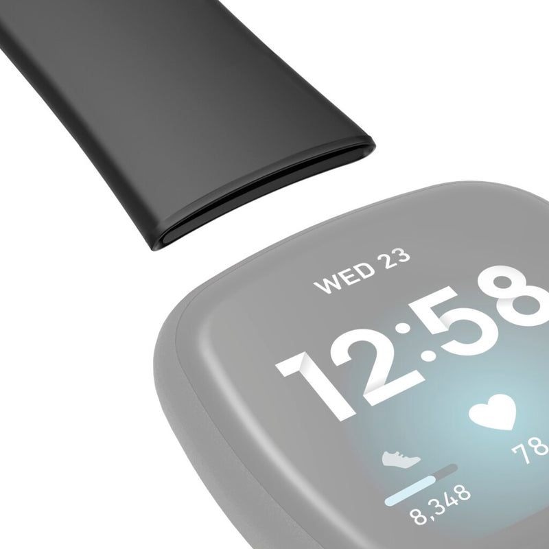 Hama Polsband Voor Fitbit Versa3/Sense Polsband Universeel Zwart