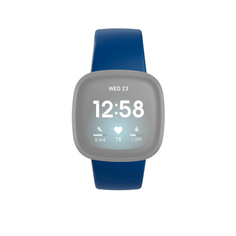 Hama Polsband Voor Fitbit Versa3/Sense Polsband Universeel Donkerblauw