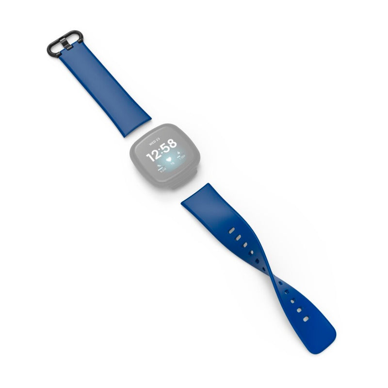 Hama Polsband Voor Fitbit Versa3/Sense Polsband Universeel Donkerblauw
