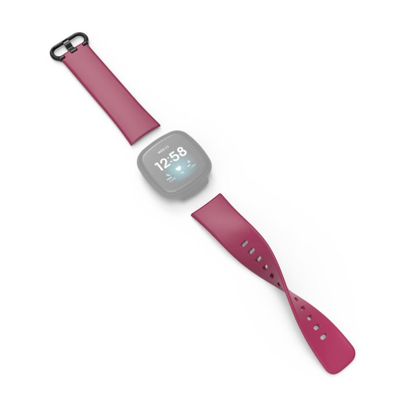 Hama Polsband Voor Fitbit Versa3/Sense Polsband Universeel Bordeaux