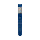 Hama Sportpolsband Voor Fitbit Charge 5 Ademend Horlogebandje D.blauw/grijs