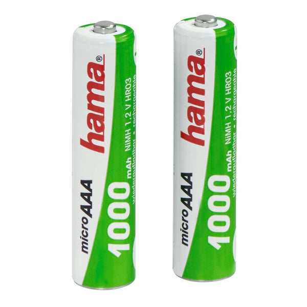 Hama Ready4Power NiMH Rechargeable Batteries 2x AAA (Micro - HR03) 1000 MAh