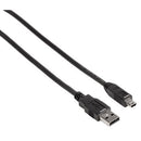 Hama USB A-Mini USB B Kabel 180 cm Zwart
