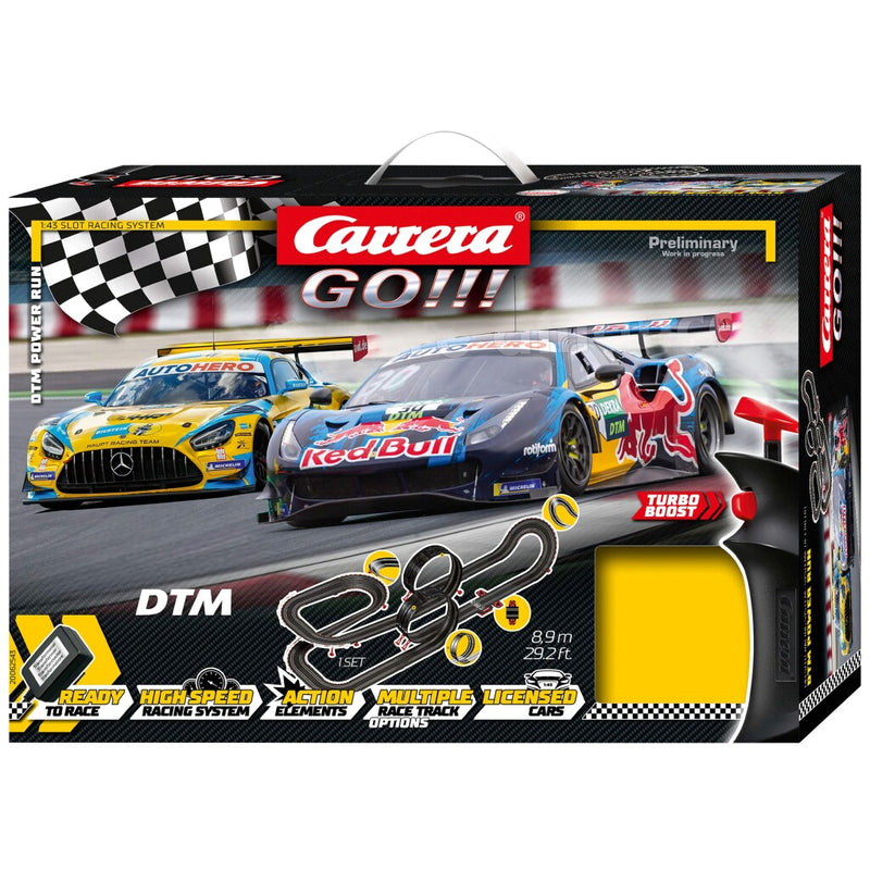 Carrera GO!!! DTM Power Run Racebaan 890 cm