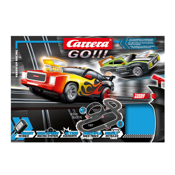 Carrera GO!!! Heads-up Racing Racebaan 490 cm + Licht