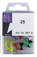 Alco AL-661A Pushpins Doosje A 25 Stuks Assorti