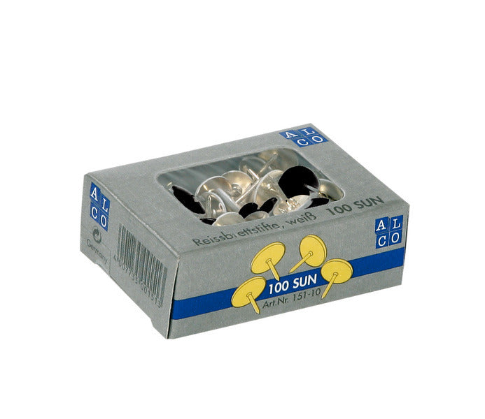 Alco AL-151-11 Punaises Sun 9,5mm Messing Doos A 100 Stuks Zwart