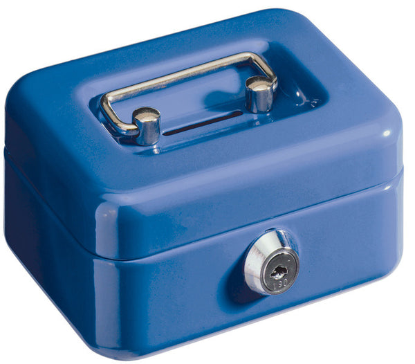 Alco AL-850-15 Geldkistje 125x95x60mm Staal Met Gleuf Donkerblauw