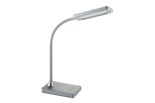 Alco AL-907-28 Bureaulamp Zilver LED 230v 6W Dimbaar 43cm