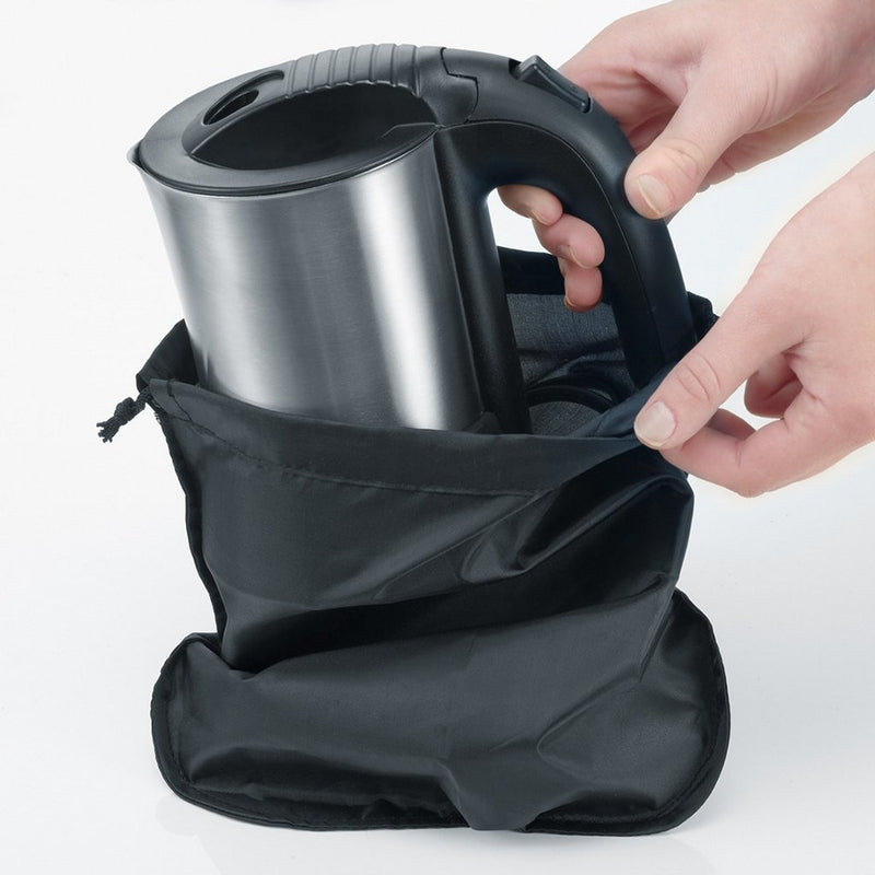 Severin WK3646 Reis Waterkoker met Tas 0.5L 1000W RVS/Zwart