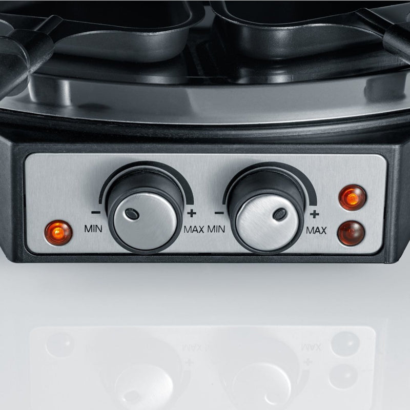 Severin RG 9948 Raclette-Fondue RVS/Zwart