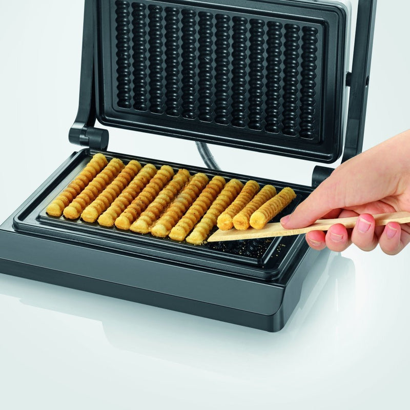 Severin WA2114 Wafelijzer Frietjes Zilver/Zwart