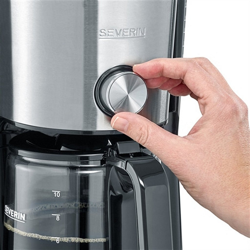 Severin KA4826 Koffiezetapparaat RVS/Zwart