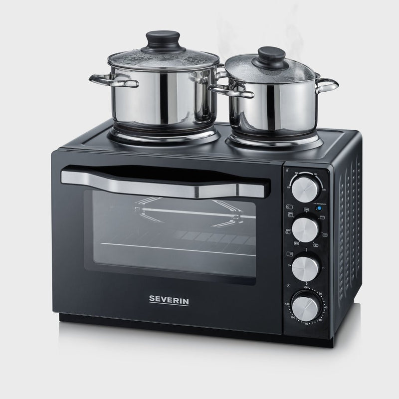 Severin TO2065 Oven met Kookplaten 30L Zwart/RVS