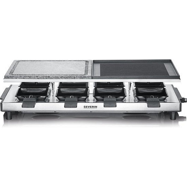 Severin RG2373 Raclettegrill RVS/Zwart