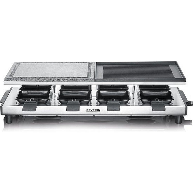 Severin RG2373 Raclettegrill RVS/Zwart