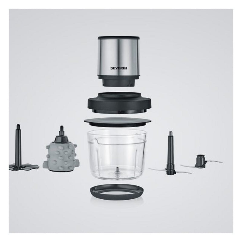 Severin KM3866 Universele Accu-Hakmolen Zwart/RVS