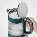 Severin WK9268 Glazen Waterkoker 1.7L 2200W Groen/RVS