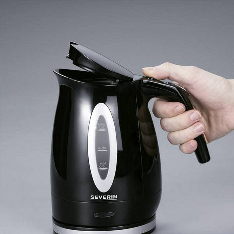 Severin WK3374 Waterkoker 1L 1000W Zwart/Zilver