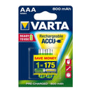 Varta Recharge Accu Power AAA 800 mAh Batterijen 2 Stuks