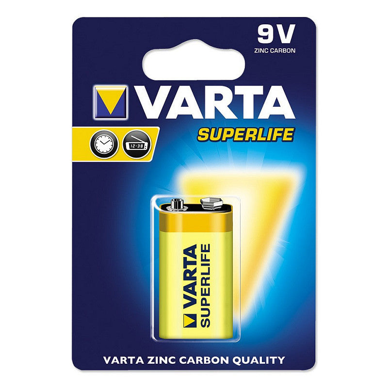 Batterij Varta Superlife 9V Zinc bls1