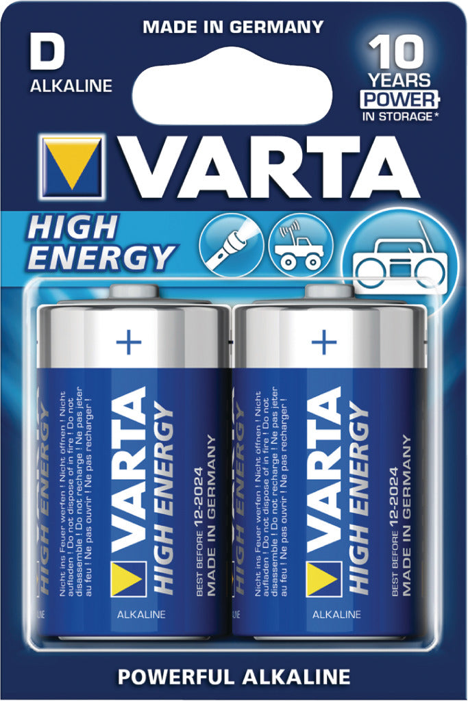 Varta 4920/2b Batterij Alkaline D/lr20 1.5 V 10x2 Stuks