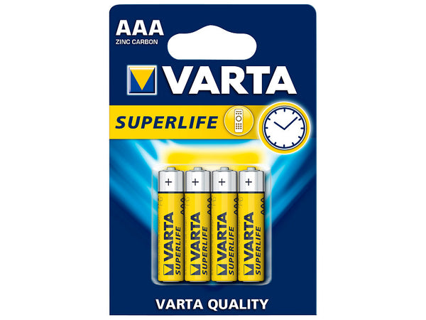 Batterij Varta Superlife AAA Zinc bls4