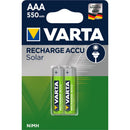 Varta AAA NiMH Oplaadbare Solar Batterijen 2 Stuks