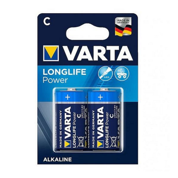 Varta Longlife Power C Alkaline Batterijen 2 Stuks