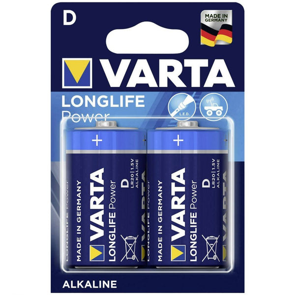 Varta Longlife Power D Alkaline Batterijen 2 Stuks