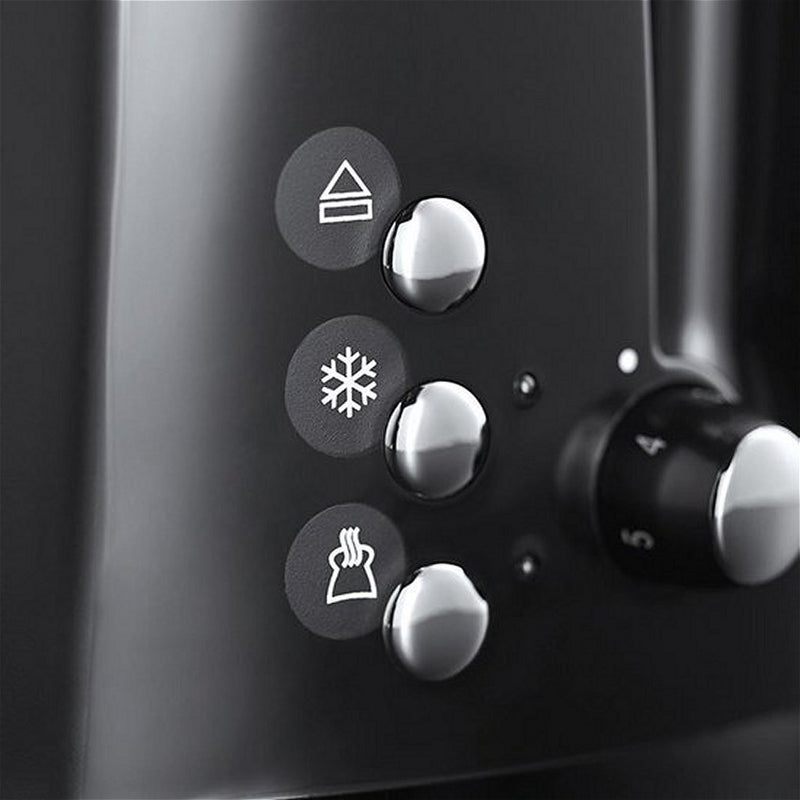 Russell Hobbs Textures Plus Broodrooster Zwart/Chroom