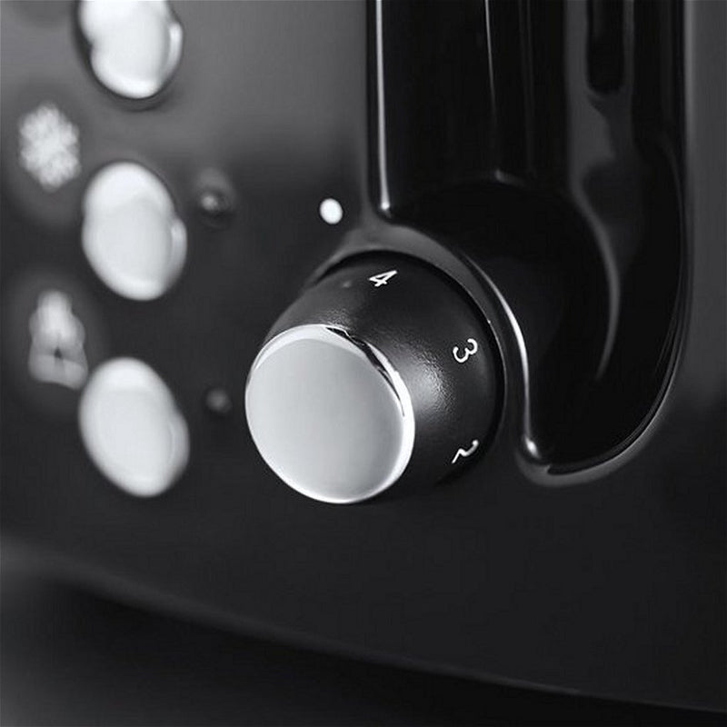 Russell Hobbs Textures Plus Broodrooster Zwart/Chroom