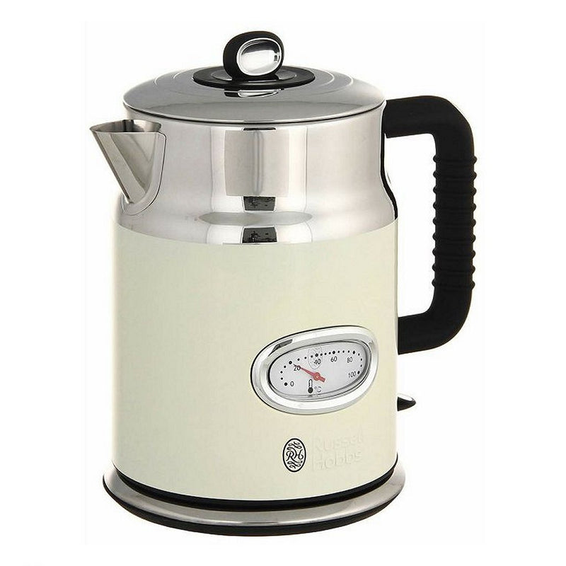 Russell Hobbs Retro Vintage Cream Waterkoker 1.7L 2400W Cr&egrave;me/Chroom