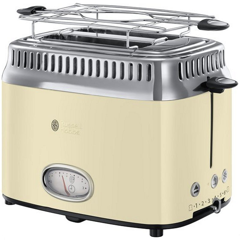 Russell Hobbs 21682-56 Retro Vintage Broodrooster Crème/RVS