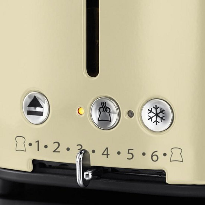 Russell Hobbs 21682-56 Retro Vintage Broodrooster Crème/RVS