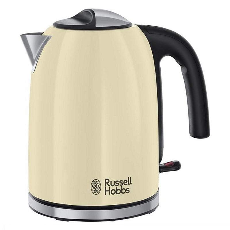 Russell Hobbs 20415-70 Colours Plus+ Waterkoker 1.7L 2400W Cr&egrave;me/Zwart