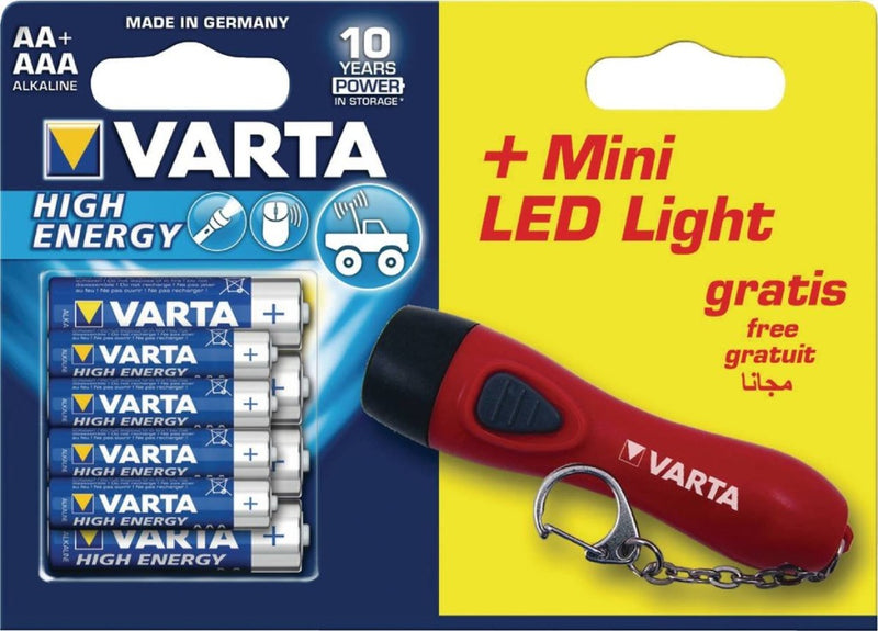 Varta VARTA-92400 Alkaline Batterij Aa High Energy 8-promotional Blister